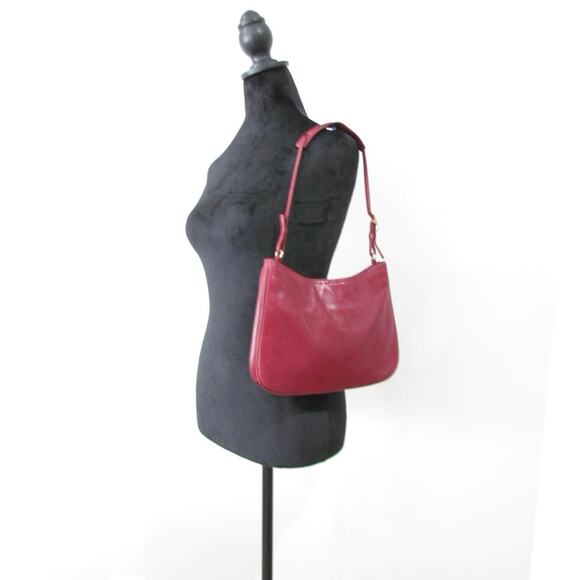 Authentic Coach Y2K Vintage Red Smooth Leather Bag
